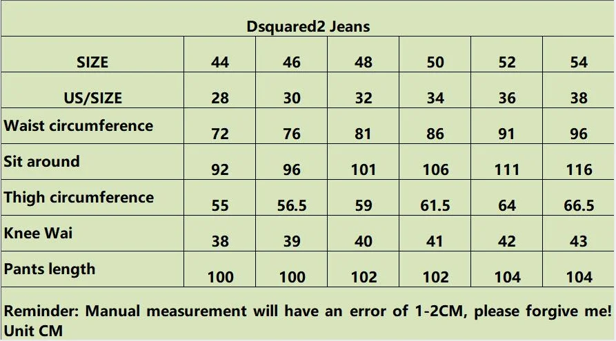 Authentic Dsquared2-Classic painting process, designer men's and women's clothing, slim fit 9816