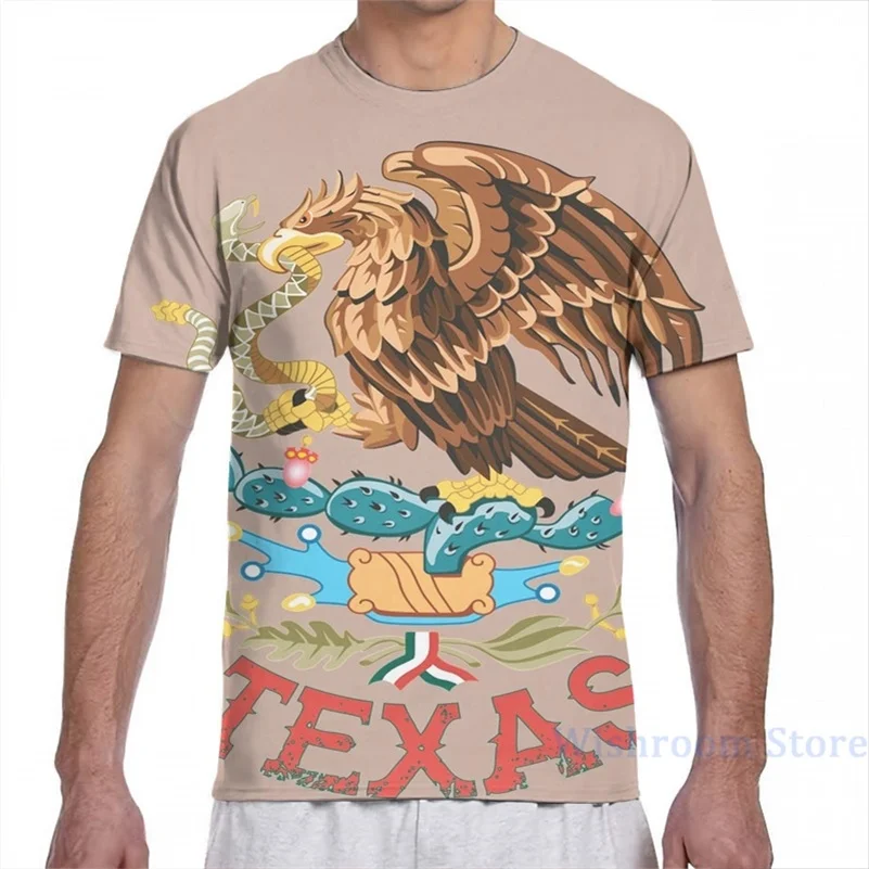 Мужская футболка с государственным принтом Техаса модная женская со сплошным