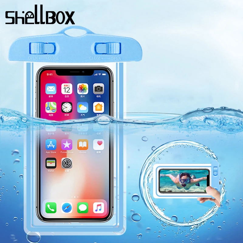 Водонепроницаемый чехол Shelbox для iPhone 7 8 Plus X Xs Max XR универсальный смартфона сухая