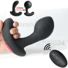 Надувной Мужской силиконовый массажер простаты с беспроводным управлением, диалограмма ануса, интимные игрушки для мужчин, женщин, мужчин, Анальная пробка, вагинальный фаллоимитатор, вибратор