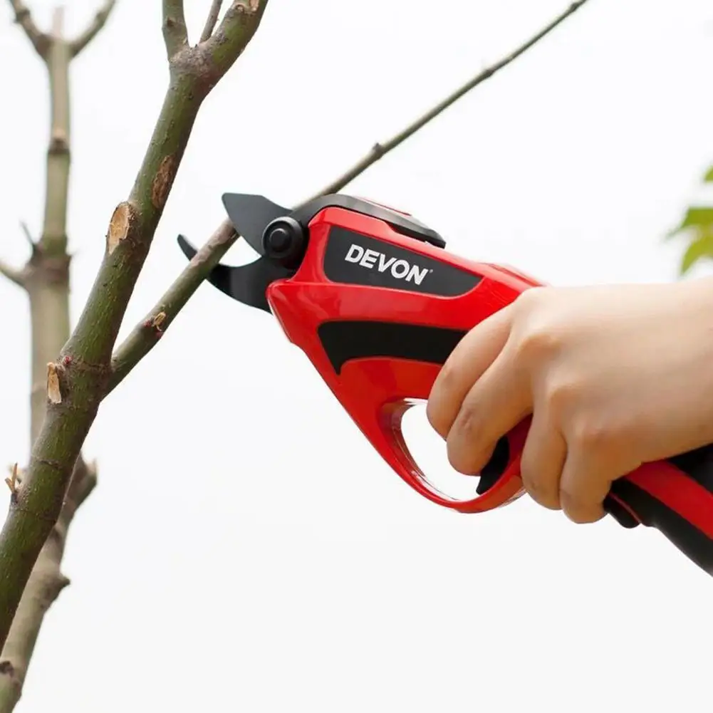 4V 2.5Ah Electric Pruning Scissors Shears Lithium Battery Garden Pruner With Dual LED Lights | Инструменты