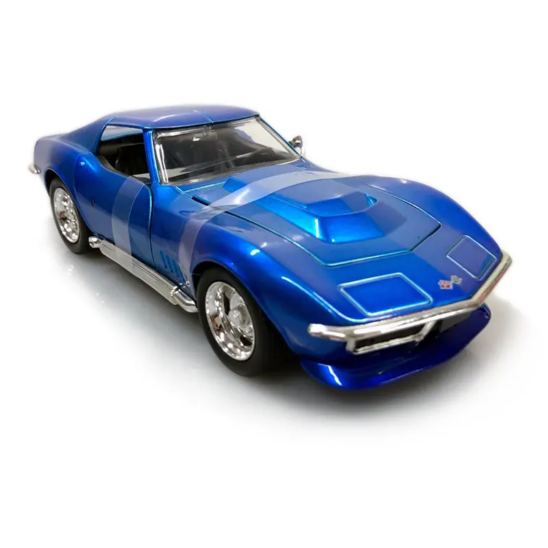 JADA 1/24 масштабная модель автомобиля игрушки BIGTIME мышцы 1969 Корвет ската ZL 1 литья