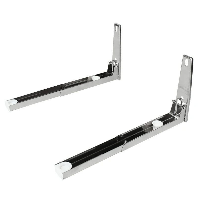 

Support Frame Steel Foldable Stretch Shelf Rack Microwave Oven Wall Mount Bracket Stainless Silver