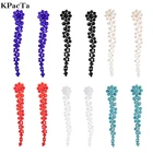 KPacTa модные длинные висячие серьги ручной работы с кисточками в полной комплектации для женщин в форме капли воды с кристаллами висячие серьги Ювелирные изделия Подарки