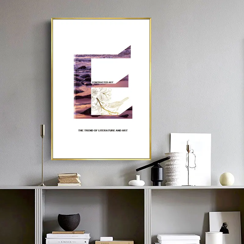 Nordic Seascape Poster Blue Wave Art Landscape Canvas Painting Modular Wall Pictures For Living Room Modern Home Decoration