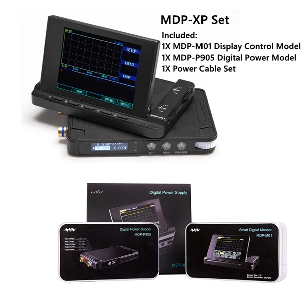 MDP-XP 30 в 5A Регулируемый цифровой источник питания постоянного тока 90 Вт мини лабораторный программируемый Линейный модуль измерителя мощности DC-DC CV CC выход - Цвет: MDP-XP Whole Set