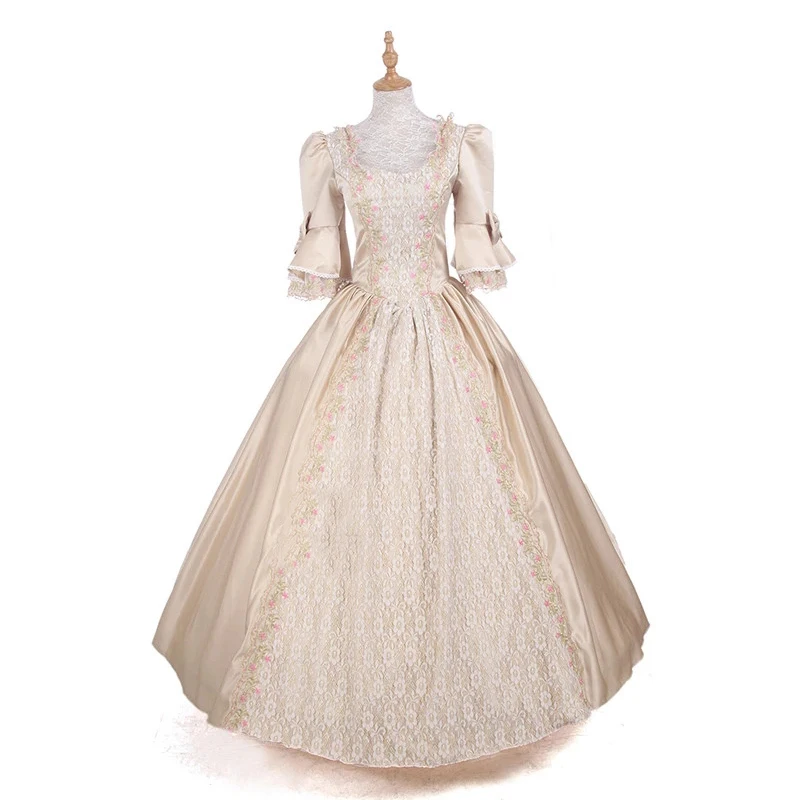 Женские Ретро-платья в викторианском стиле средневекового возрождения бальные