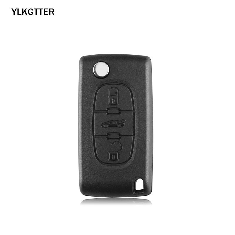 YLKGTTER 433 МГц комплект дистанционного ключа для Citroen C2 C3 C4 C5 Berlingo Picasso 3 кнопки CE0536 ASK