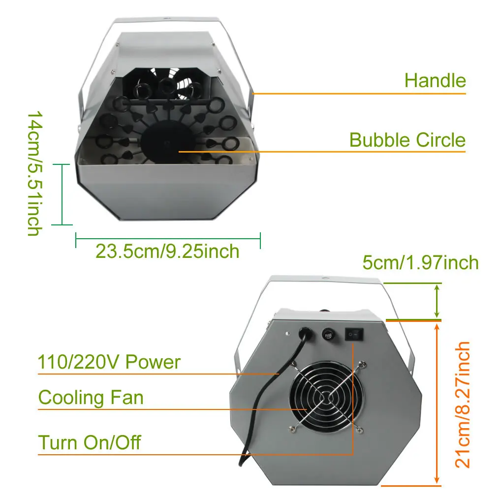 Мини Портативная пузырьковая машина RF с дистанционным управлением для дискотеки
