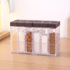 Креативная коробка для пластмассовые для приправ, Набор банок для приправ, кухонная коробка для приправ и суб-розлива, комбинированная коробка для размещение для хранения