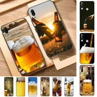 world beers alcohol summer phone case for huawei y 6 9 7 5 8s prime 2019 2018 enjoy 7 plus