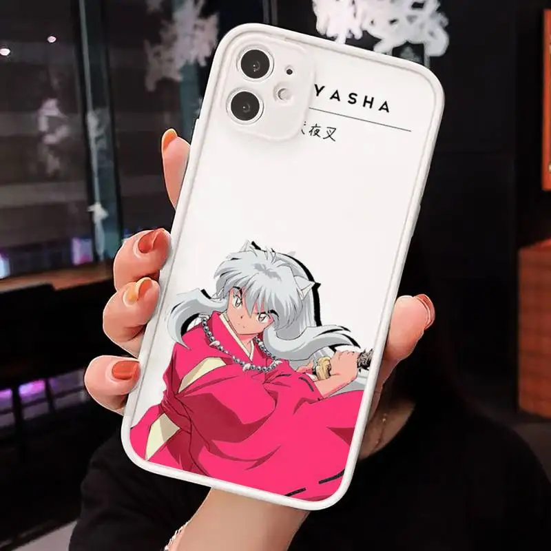 

Anime Inuyasha Higurash Japan Phone Cases Matte Transparent for iPhone 7 8 11 12 s mini pro X XS XR MAX Plus cover funda