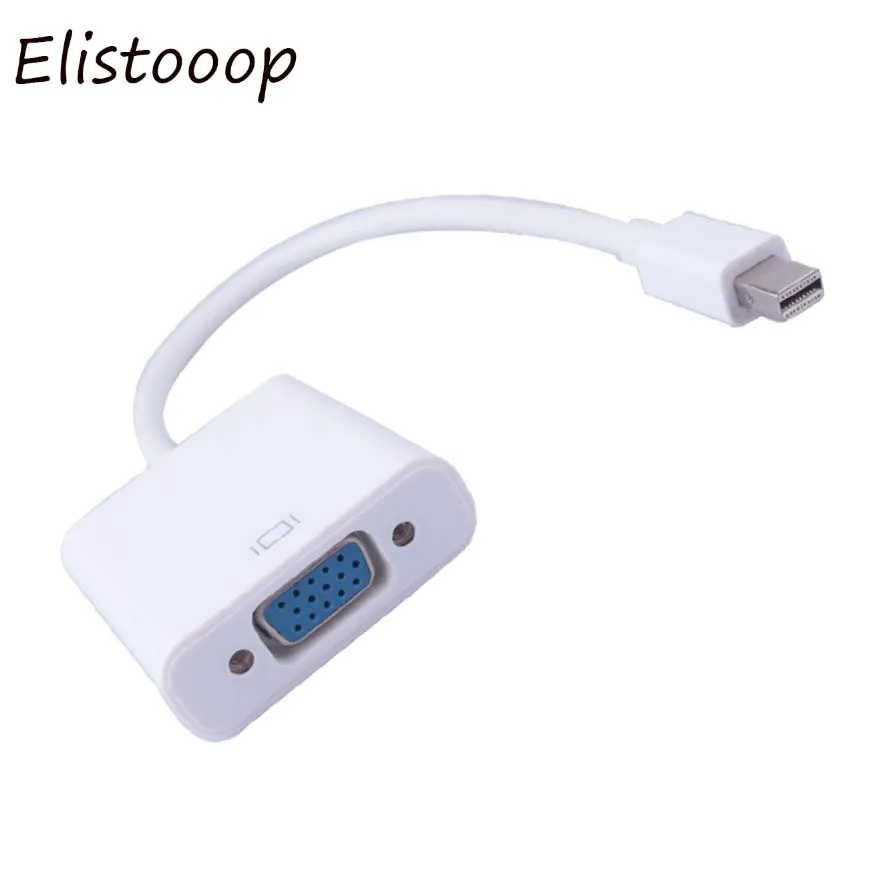 2019 Mini DP к VGA видеоадаптер 1080p Thunderbolt переходник с порта дисплея на кабели Vga