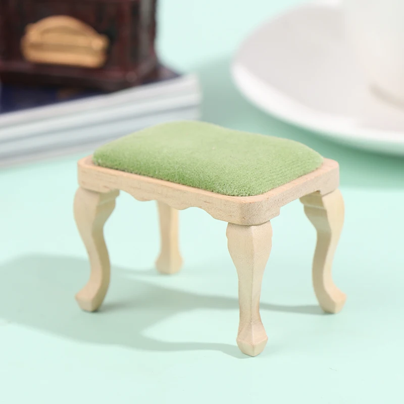 1PC 1/12 Dollhouse Soft Mini Sofa Stool Chair Pillow Furniture Model For Decor | Игрушки и хобби
