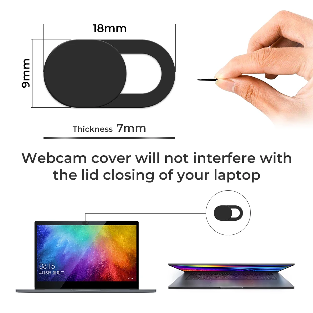 Webcam Cover Universal Sticker Phone Antispy Camera Cover for Laptops PC Macbook Camera Lenses Shutter Privacy Slider Covers