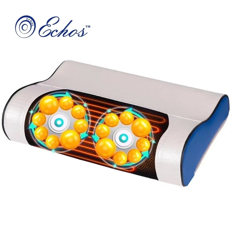

ECHOS STORE Cervical Spine Massager Kneading Massage Neck Lumbar Pillow Heating Body Slow Electric Massager Gift Undertakes