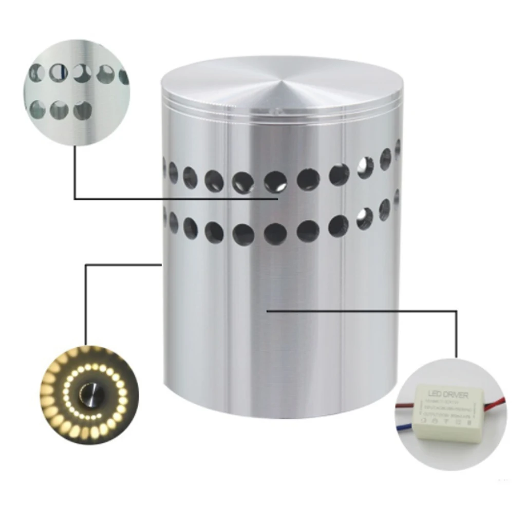 Светодиодный светильник 3 Вт с зеркальной поверхностью для вечерние бара лобби KTV