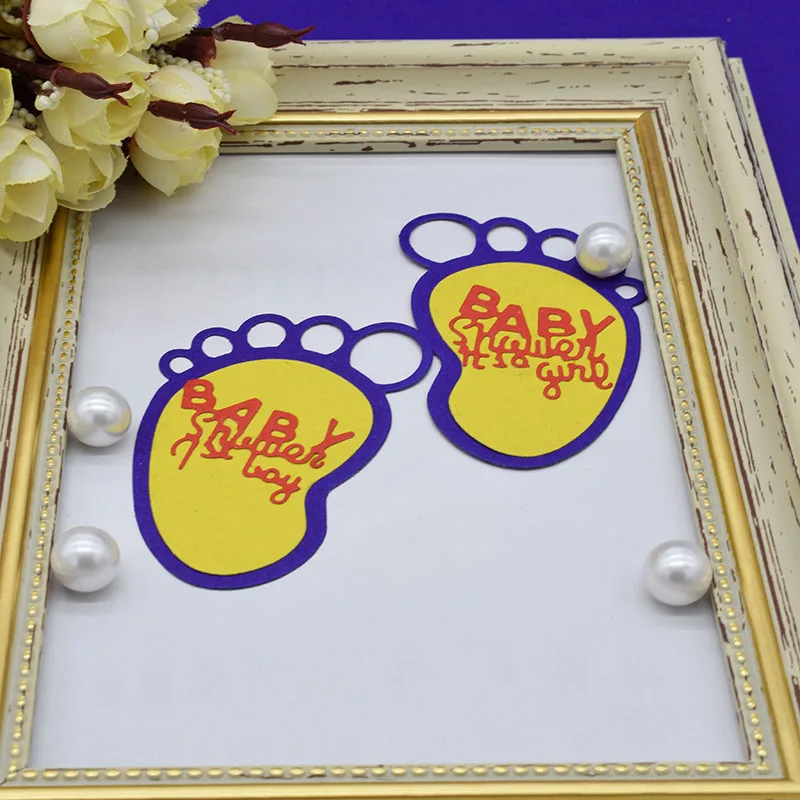 Детский трафарет для скрапбукинга с металлическим нарезом DIY бумажная карточка