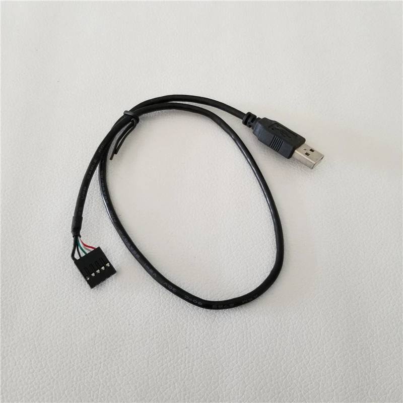 Адаптер USB 2 0 A Male к Dupont 54 мм 5Pin Female черный цвет 50 см|Компьютерные кабели и разъемы| |