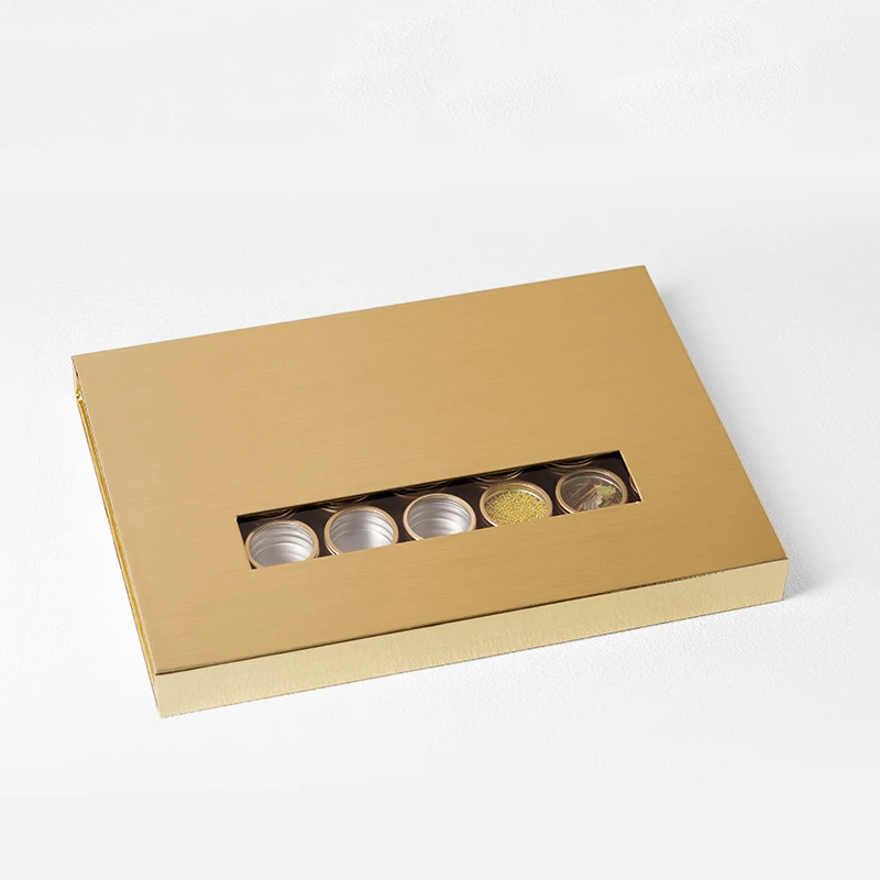 

35 Grids Nail Art Decoration Accessories Storage Box Rhinestones Crystal Display Rack Gold Sliver Nail Art Powder Gems Container