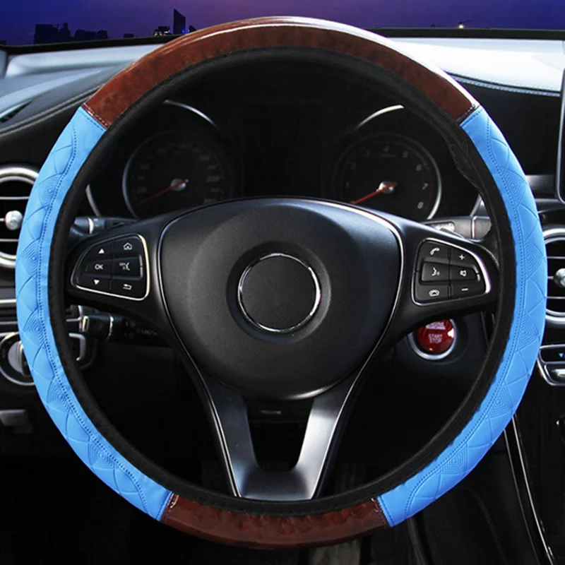 

Car Anti Slip Protection Cover Without Inner Ring Wheel Steering Leather Pad Without Inner Ring Braid Universal Steering Wheel