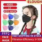 Маска kn95 для детей, 20-100 шт., ffp2mask kf94mask mascarilla fpp2 homologada infantil, многоразовая детская маска kn95 mascarillas для детей