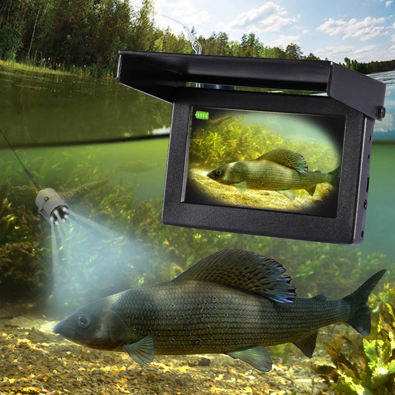 LUCKY underwater 1000TVL Fish Finder Underwater Fishing turbid water Camera 6pcs Infrared Lamp For Ice/Sea|Рыболокаторы| |