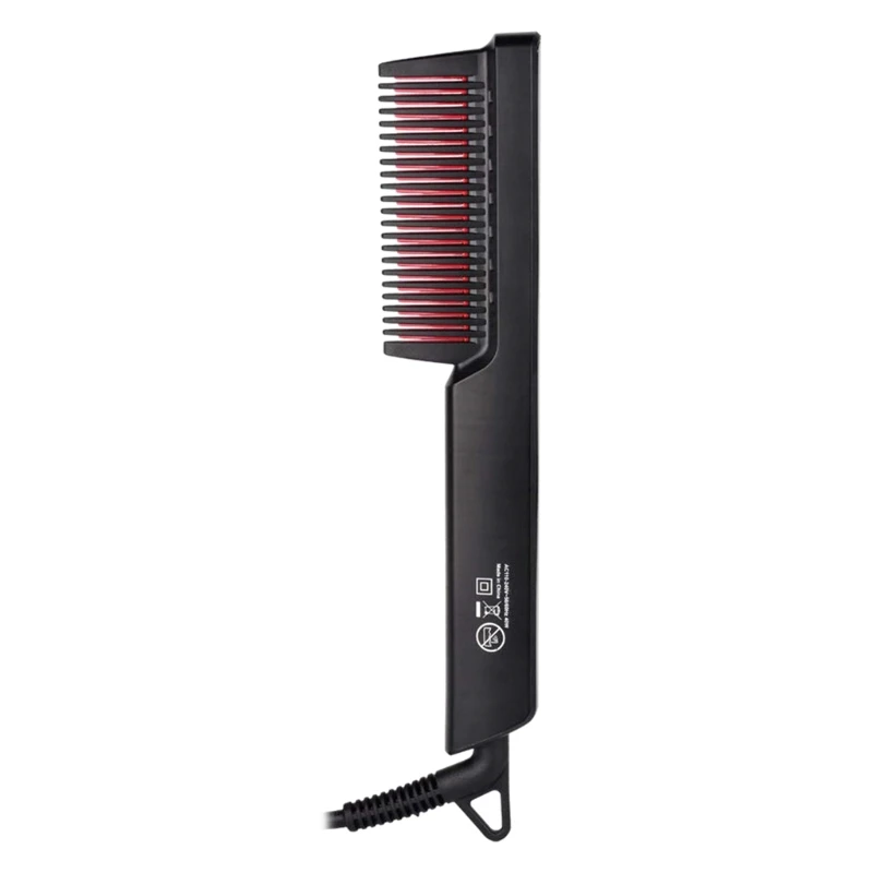 

Hair Straightener Brush, Ionic Electric Hair Straightening Comb -6 Temp Setting