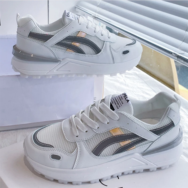 

Little White Shoes Korean Female 2021 Summer New Casual Breathable Old Shoes Student Sports Shoes Thick-Soled Mesh Panel Shoes