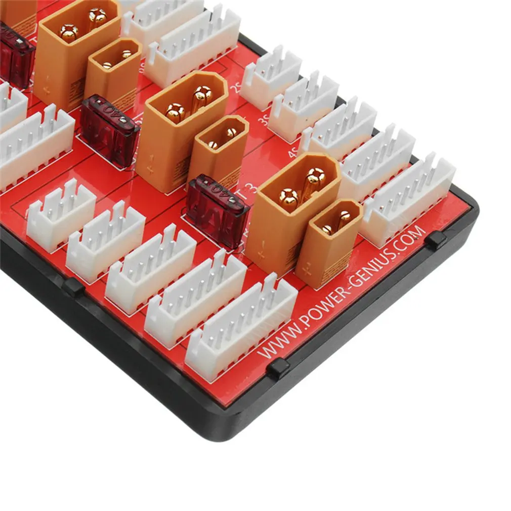 

Power-Genius 2 IN 1 PG Parallel Charging Board XT30 XT60 Plug Supports 4 Packs 2-8S Lipo Battery For RC Models Spare Part