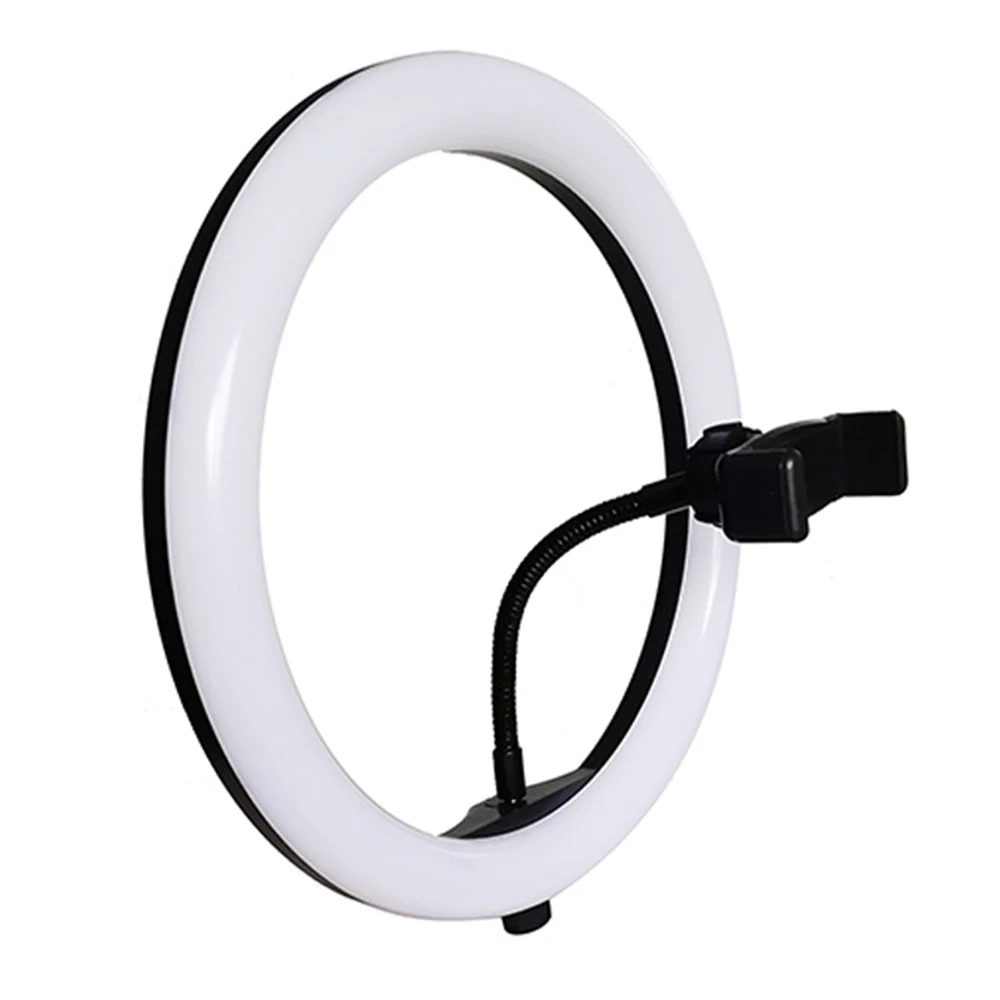 G256120A 10 inch 24 светодиодный 480LM 1,8 м кольцевая лампа для селфи для макияжа фотографическое освещение с держателем для телефона и штативом usb-разъем для фотостудии - Цвет: G256120A 10 inch
