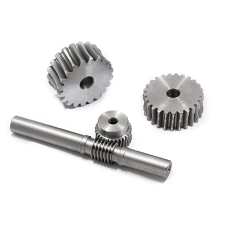

1kit metal Worm Reduction Gear Set Metal 1.5Mold 60Teeth Wheel Speed Reducer worm gear For DIY Accessory