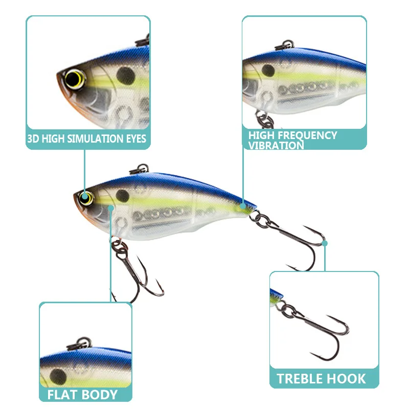 Bassland VIB creature твердая приманка для рыбалки stickbait приманки воблеры морской бас