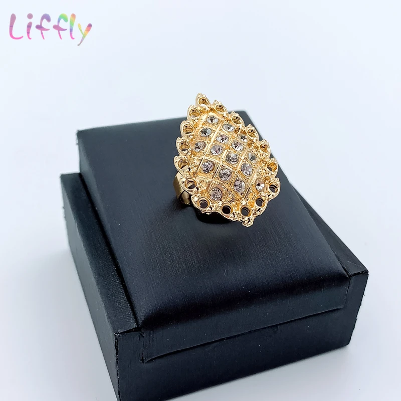 Новые африканские Ювелирные наборы золотое ожерелье браслет серьги кольцо