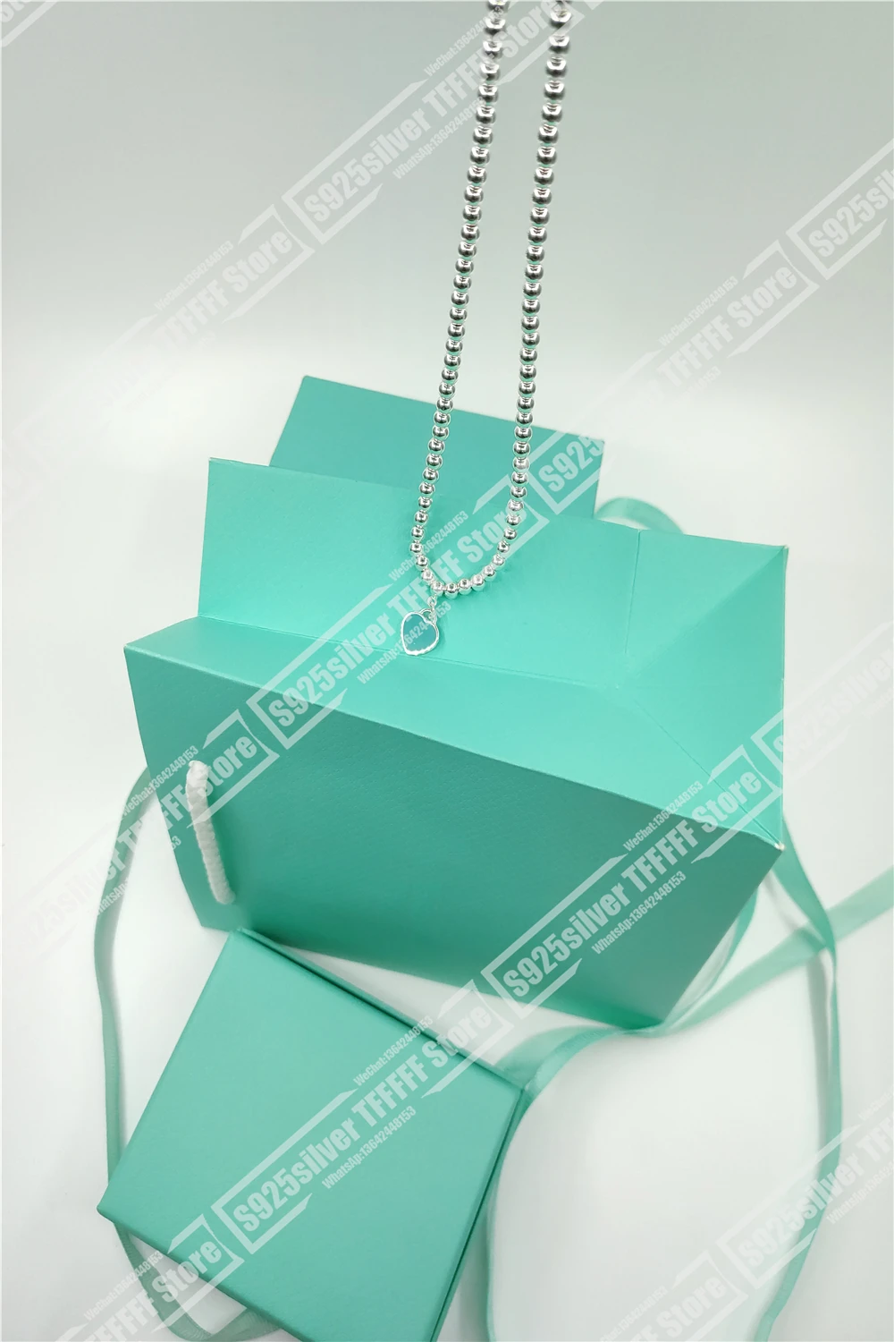 

Hot style classic heart-shaped enamel hanging lovers necklace