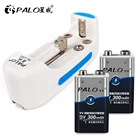 Умное зарядное устройство 9 В для никель-металлогидридных аккумуляторов 1,2 в, 9 В, 18650 + 2 никель-металлогидридных аккумулятора 9 в