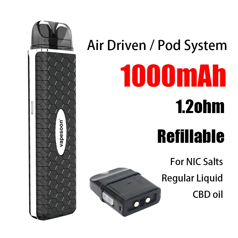 В наличии! Оригинальный Новый стартовый набор Vapesoon VSA с батареей 1000 мАч емкостью 2