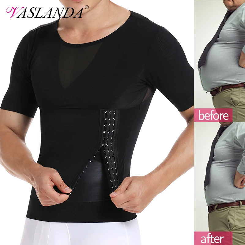 

Men Body Shaper Waist Trainer Tummy Control T-Shirt Compression Shirts Weight Loss Slimming Underwear Abdomen Slim Tank Tops