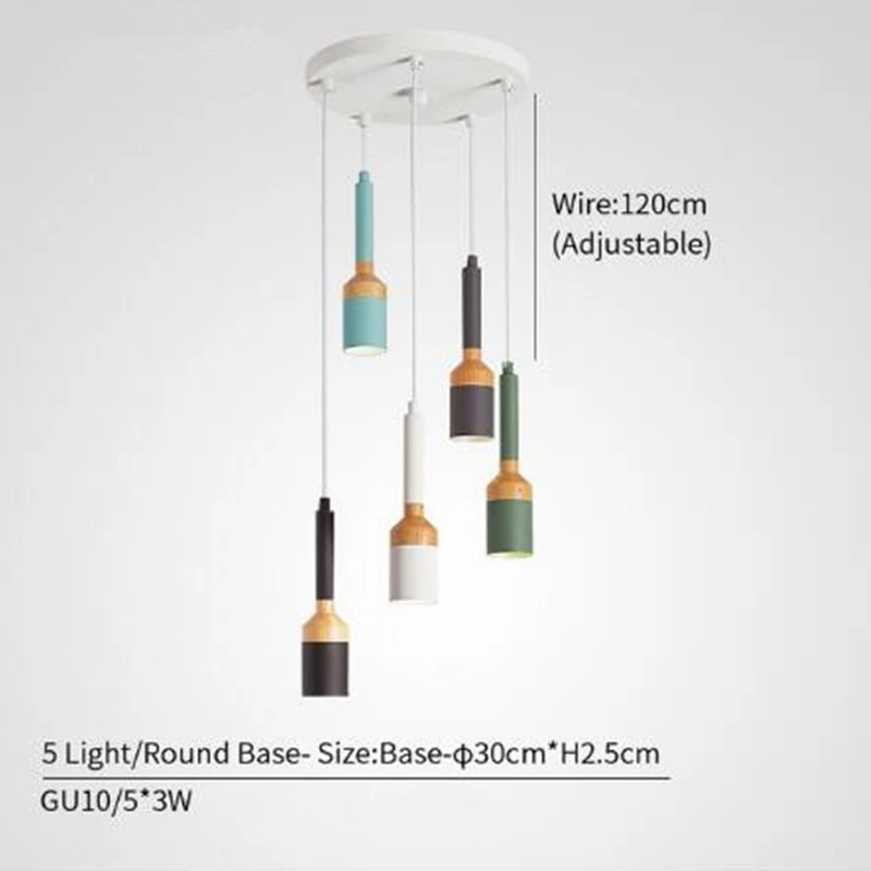 Тройные светодиодсветодиодный подвесные светильники с металлическим абажуром