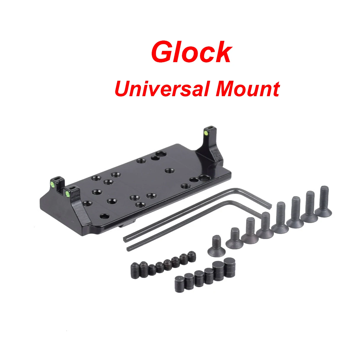 

Tactical Glock Universal Mount Red Dot Fiber Sight Mounting Platform For RMR Docter MRDS Red Dot Sight Hunting Accessories