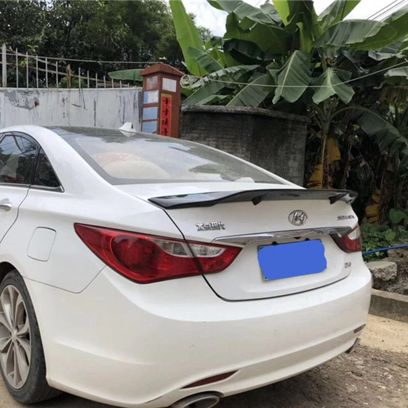 Авто Стайлинг R Стиль блеск углеродного волокна/FRP спойлер заднего багажника