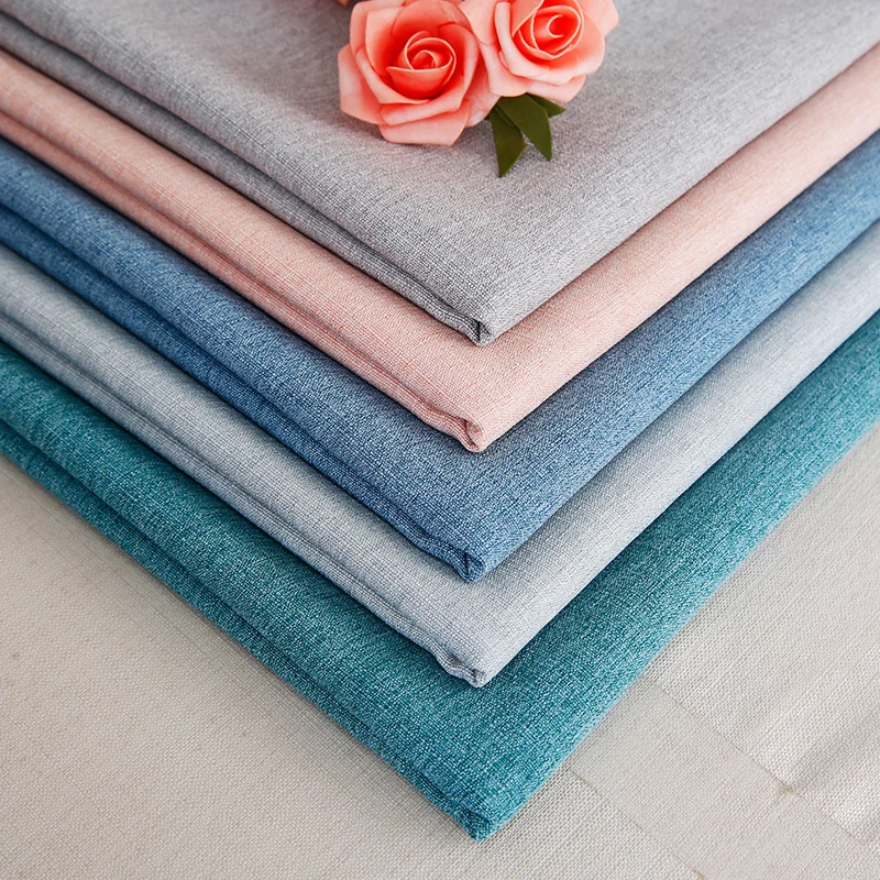 

100*280cm Linen Curtain Upholstery Fabric Luxury Sofa Cover Sewing Material Custom cushion/throw pillow