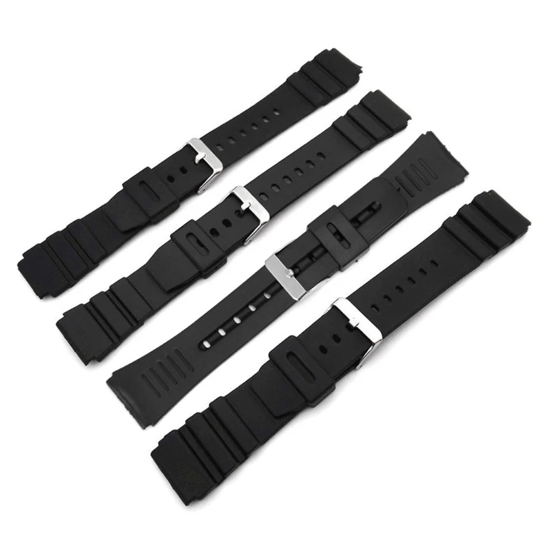 Мужской ремешок из силиконовой резины с Т образной пряжкой водонепроницаемый 18