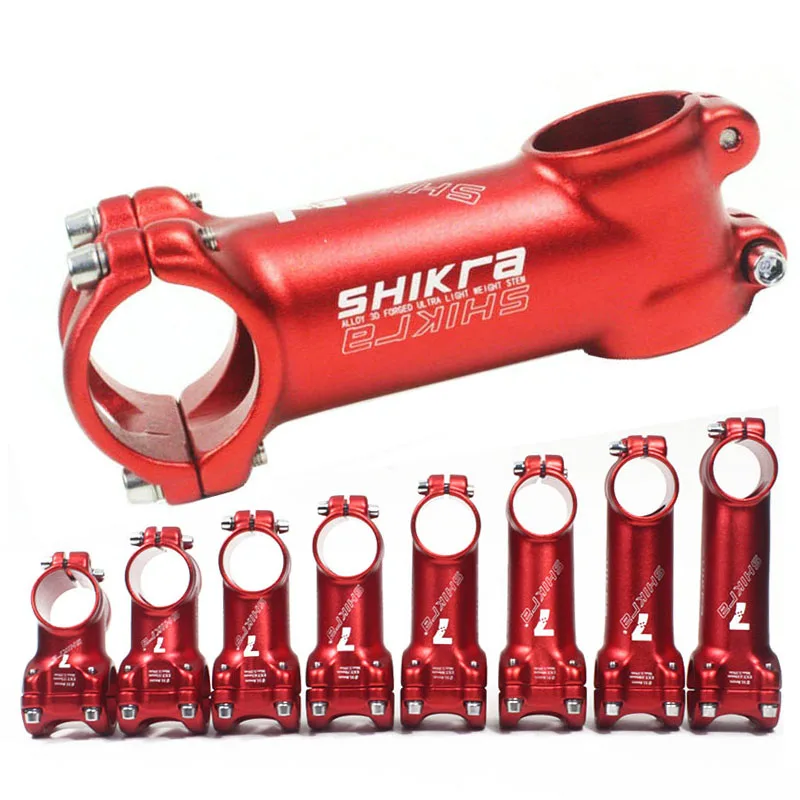 SHIKRA Bicycle Stem MTB Road Bike Stem 31.8mm 7 Degree 45/55/60/65/70/80/90/100/110mm Ultralight Mountain bike Handlebar Stem