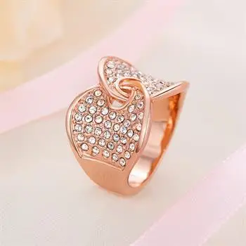 

Newest Rose Gold Geometric Ring Jewelry Rings for Women Engagement Rings for Women Wedding Gift 2021 R253-8 Engagement Ring
