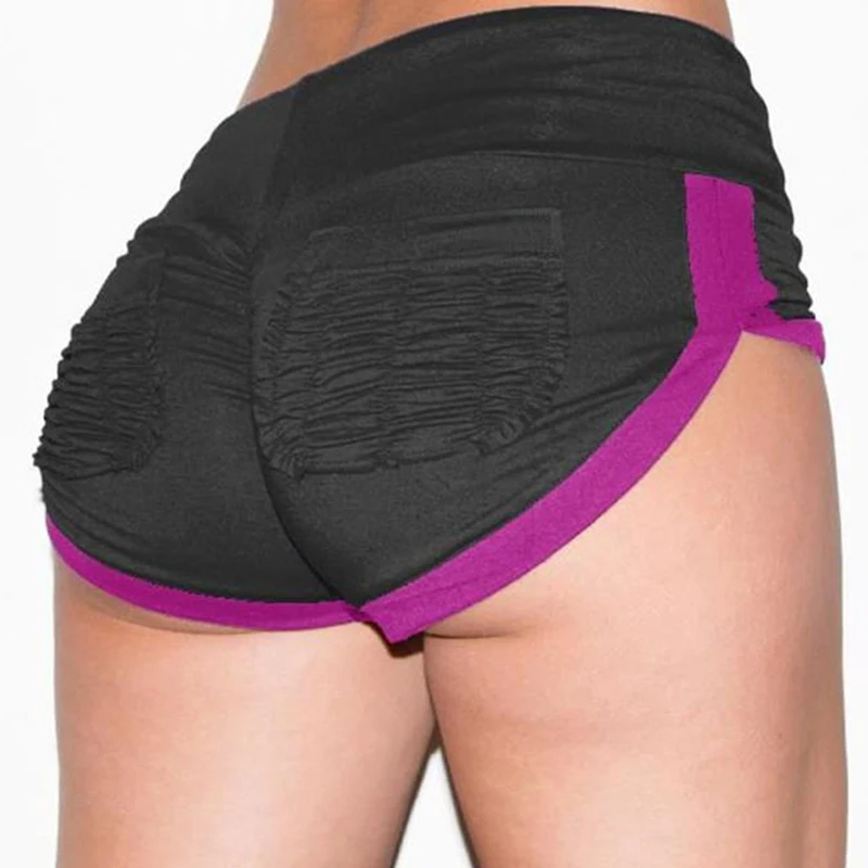 

Summer Women Shorts Hight Waist Patchwork Elastis Waist Waistband Skinny Casual Short Pants spodenki damskie