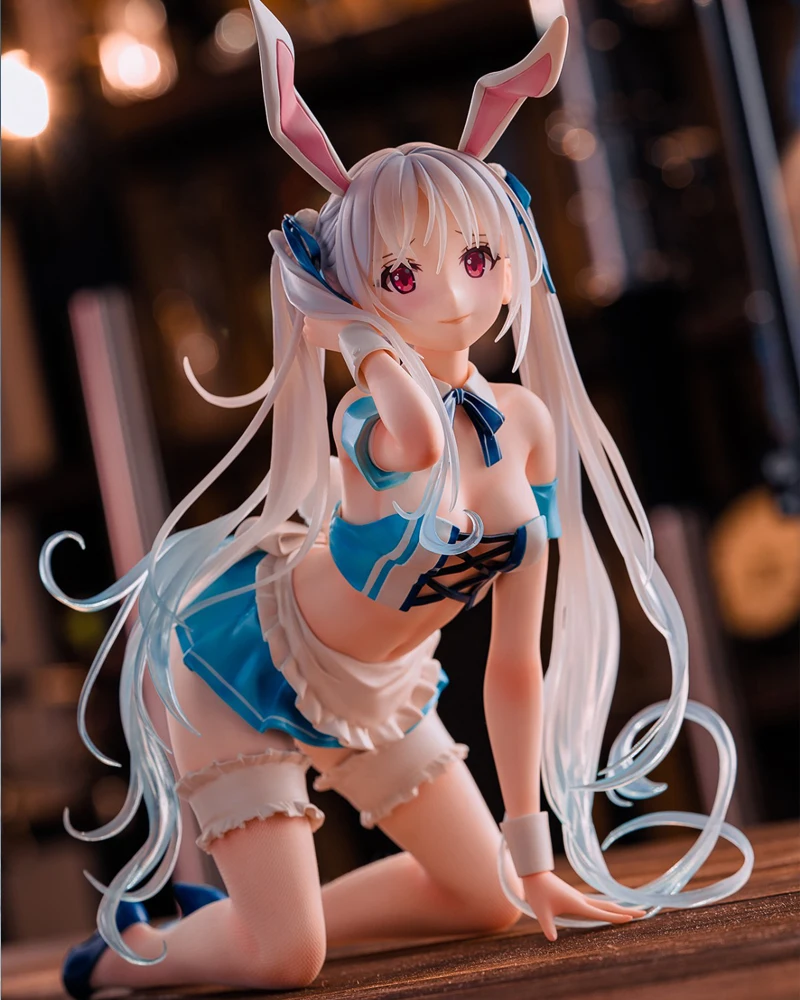 

Chris Aqua Blue Original Character Bunny Girl 1/4 Bond Native Anime Sexy Hentai Action Figure Adult Model Toy Doll Gift