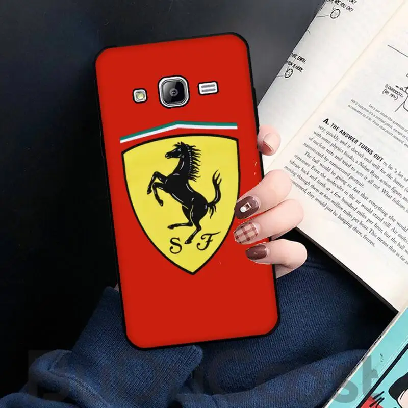 

Diseny Super run car ferrari Phone Case For Samsung Galaxy J7 J6 J8 J4 J4Plus J7 DUO 2018 J7NEO J7Core J2 J5 J7 Prime