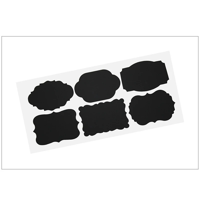 

200PCS PVC Writing Blackboard Label, Frosted Bottle Sticker, Message Writing Label, Blackboard Sticker