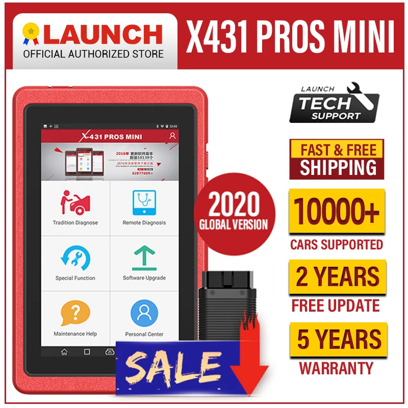 Launch X431 Pros mini obd2 Диагностический Инструмент WiFi Bluetooth Автомобильный